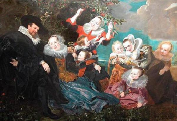 unknow artist Portrait of Beresteyn-van der Eem family oil painting image